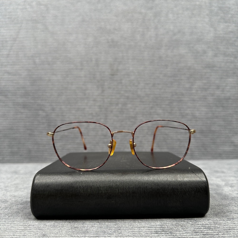 Steeley for LensCrafters 5558 4147 Tortoise Oval Y2K Eyeglasses Made Italy 140